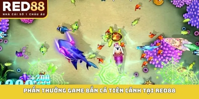 Bắn Cá Tiên Cánh Red88 – Đồ Họa 3D Nét, Thưởng Lớn Mỗi Ngày 5 Phần thưởng game bắn cá tiên cánh tại RED88